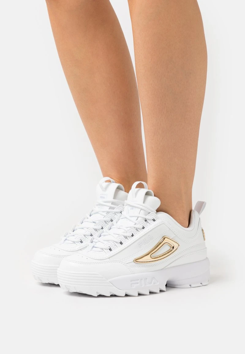 Fila DISRUPTOR M WMN - Sneaker Low - White/gold 1 Fila DISRUPTOR M WMN - Sneaker Low - White/gold