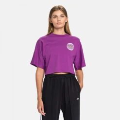 Fila Anemore Cropped Wide Tee Sparkling-grape