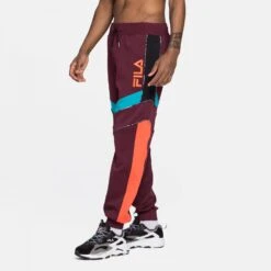 Fila Ayaka Blocked Pants Fig-tigerlily-carribean-sea