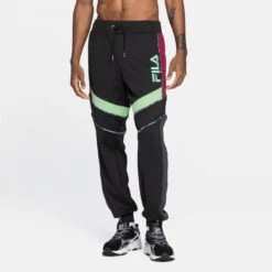 Fila Ayaka Blocked Pants Fig-tigerlilly-carribean