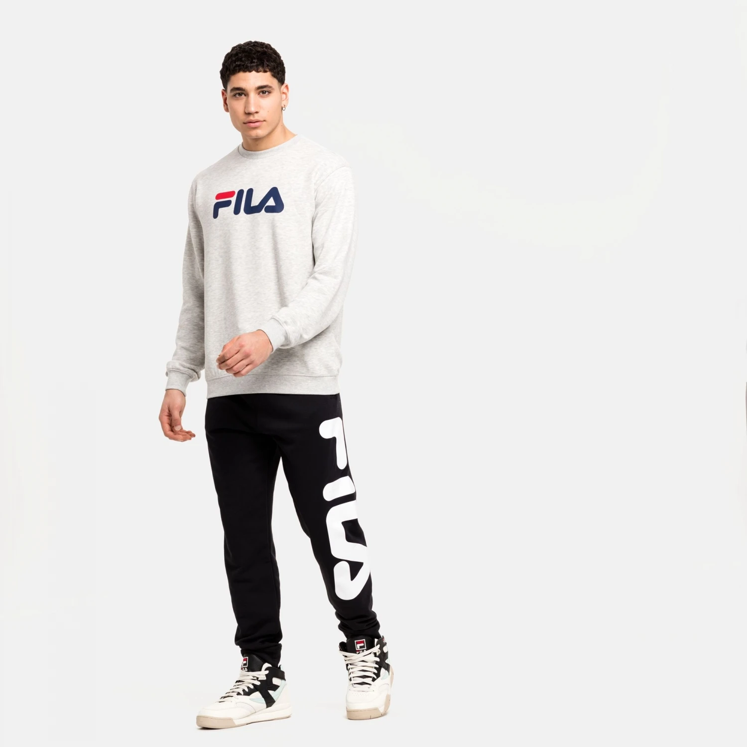 Fila Barbian Crew Sweat Lightgrey-melange 3 Fila Barbian Crew Sweat Lightgrey-melange – Bild 3