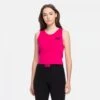 Fila Basin Cropped Tank Top Pink-peacock