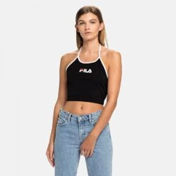 Fila Bebe Halter Neck Top Black
