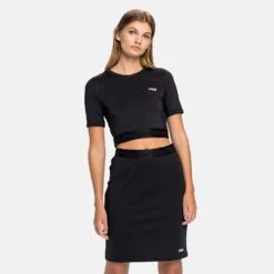 Fila Caylin Cropped Tee Black