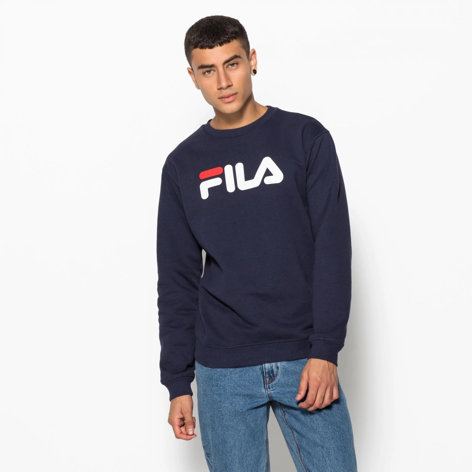 Fila Classic Pure Crew Sweat Black-iris 2 Fila Classic Pure Crew Sweat Black-iris – Bild 2