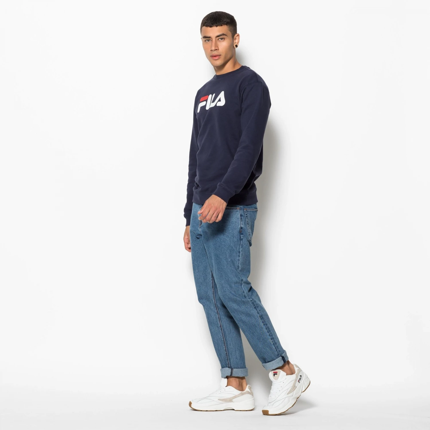 Fila Classic Pure Crew Sweat Black-iris 4 Fila Classic Pure Crew Sweat Black-iris – Bild 4