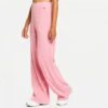 Fila Dasha Wide Ribbed Trousers Peony