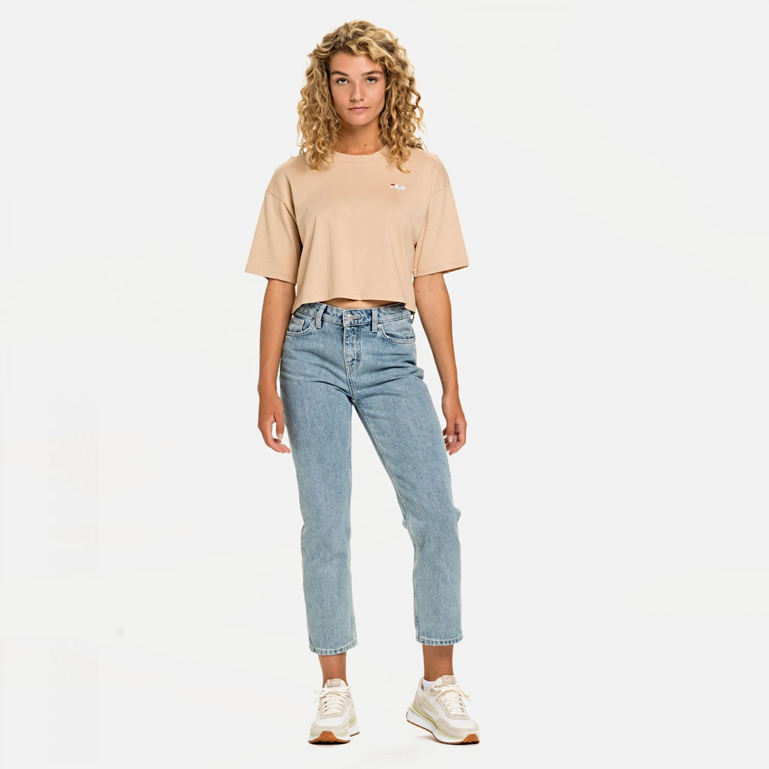Fila Ellasyn Cropped Tee Cuban-sand 3 Fila Ellasyn Cropped Tee Cuban-sand – Bild 3