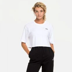 Fila Ellasyn Cropped Tee White
