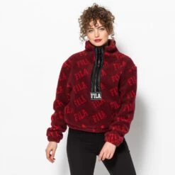 Fila Jayla Printed Sherpa Half Zip