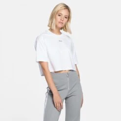 Fila Magola Oversized Cropped Tee White