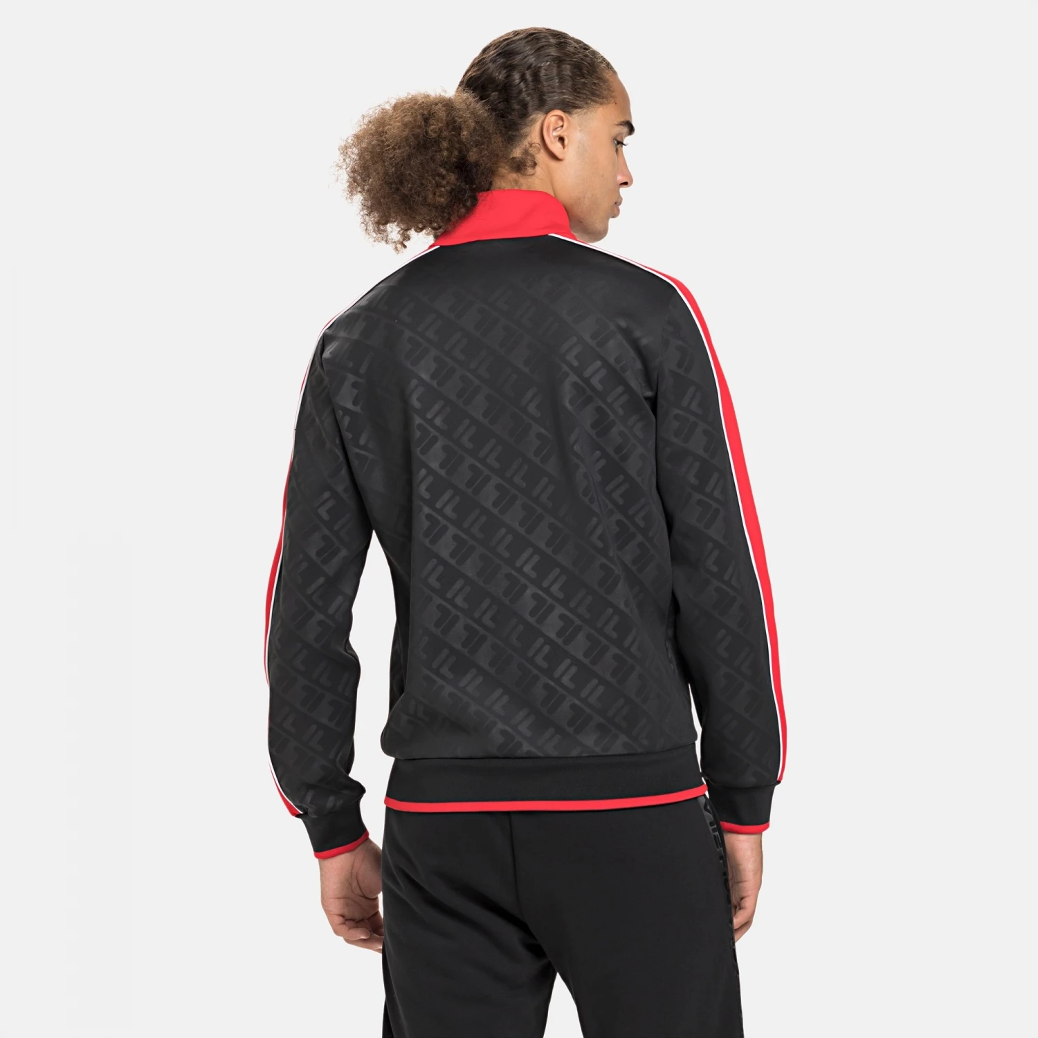 Fila Men Tauri Track Jacket Black-true-red 2 Fila Men Tauri Track Jacket Black-true-red – Bild 2