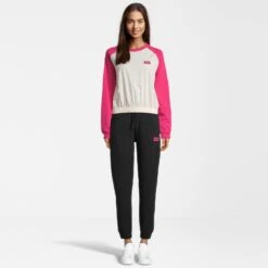 Fila Tabor Raglan Cropped Crew Neck Sweet-corn-pink-peacock -Fila Verkaufsgeschäft fila tabor raglan cropped crew neck 6440818 3171