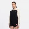 Fila Tabor Raglan Cropped Crew Neck Black-beauty-sweet-corn
