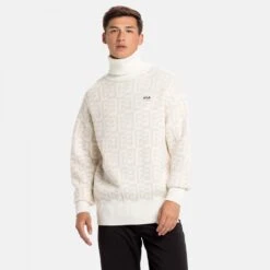 Fila Tolentino Knitted Sweater Egret