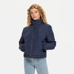 Fila Wmn Debra Short Glitter Puff Jacket