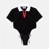 Fila Y/Project Ruched Body Polo Black